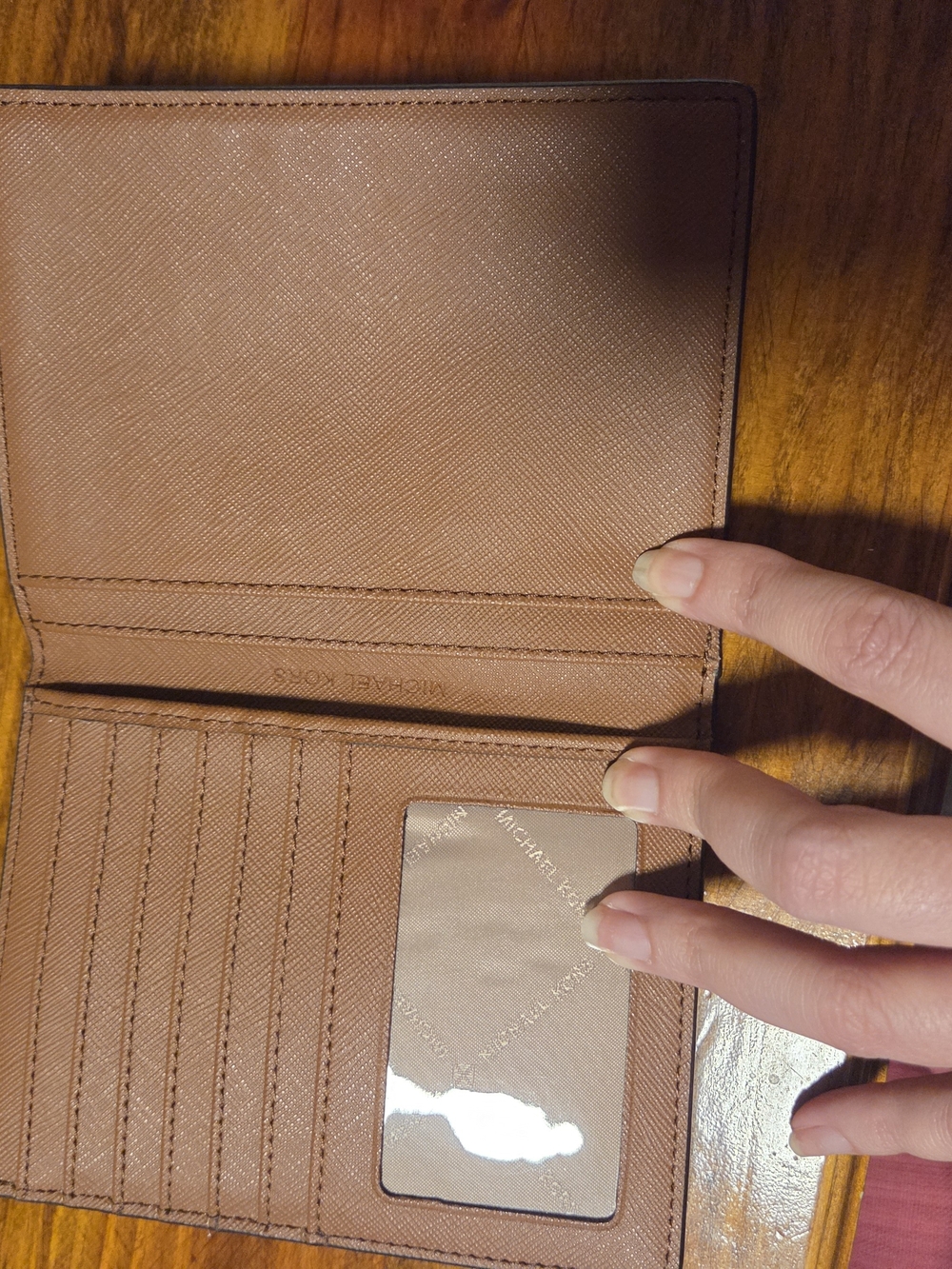 Michael Kors Beige Monogram Passport Holder - Picture 4 of 4